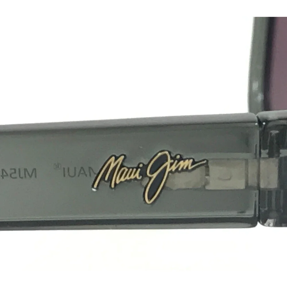 Maui Jim Sunglasses MONGOOSE MJ540-11 Translucent Gray w/ Green Maui Lenses